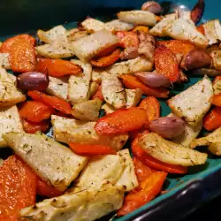 Алабаш и моркови, печени на фурна
