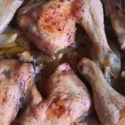 Пилешки бутчета по селски с ароматни картофи
