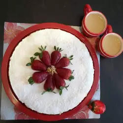 Домашен чийзкейк с ягоди и бял шоколад