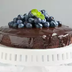 Шоколадова торта с боровинки