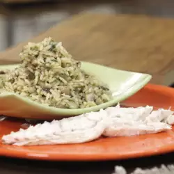 Ципура в сол с ориз с гъби
