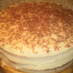 Торта с домашни блатове и млечен крем