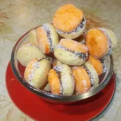 Двуцветни тиквени сладки с мармалад