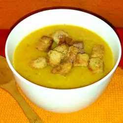 Есенна крем супа с карфиол, ряпа и зелени домати