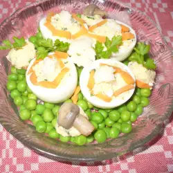 Пълнени с карфиол яйца