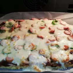 Картофена пица с моцарела