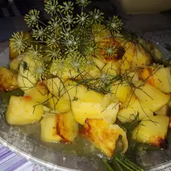Картофи с пресен копър и чесън