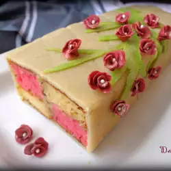 Кейк с бадемов марципан Батенберг