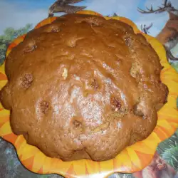Какаов кекс с бисквити и мармалад
