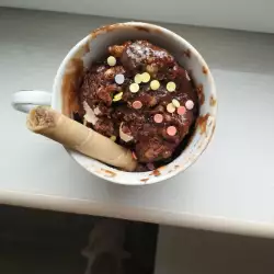 Какаово кексче в чаша