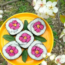 Корейски кимбап Пролетни цветя