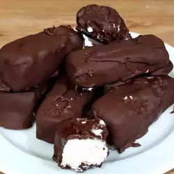 Кокосови барчета с шоколад