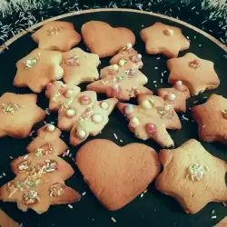 Коледни бисквитки с украса