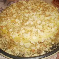 Торта Наполеон с извара и яйчен крем