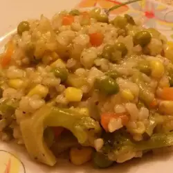 Тиквички с ориз и зеленчуци