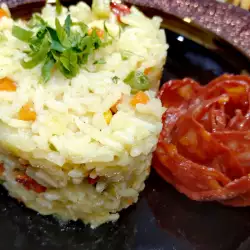 Ориз със зеленчуци на фурна за гарнитура