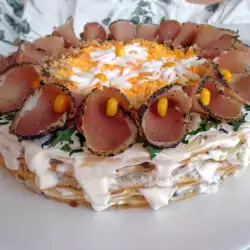 Солена палачинкова торта Грахова принцеса
