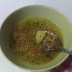 Патешка супа със зеленчуци