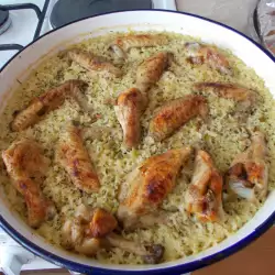 Домашно пиле с праз и ориз
