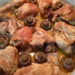 Ароматно домашно пиле с гъби
