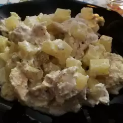 Пиле с картофи във вързопче