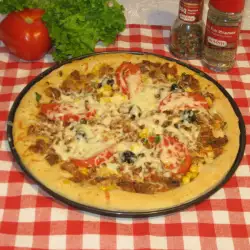 Пица с кайма и сос Болонезе
