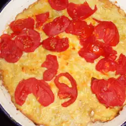 Пица с тиквички и домати