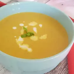 Постна картофена супа със соево мляко