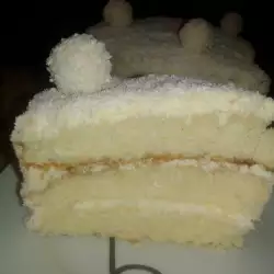 Торта Снежанка с бонбони Рафаело