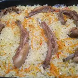 Свински ребра с ориз и моркови