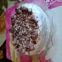 Сметанова торта с шоколадови стърготини