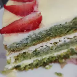 Спаначена торта с ягоди и маскарпоне