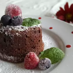 Лава кейк с черен шоколад
