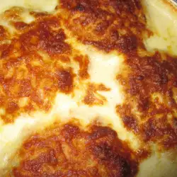 Султан кебап с пилешко, гъби и топено сирене