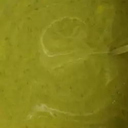 Крем супа с червени картофи и пащърнак