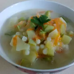 Зеленчукова супа с кускус