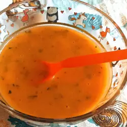 Супа с домати и картофи без застройка за бебе