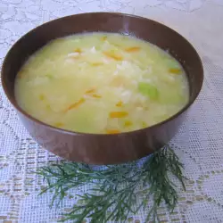 Супа от тиквички с ориз за деца