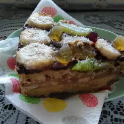 Торта с пудинг и желирани бонбони