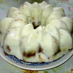 Торта с крем и банани в кексова форма