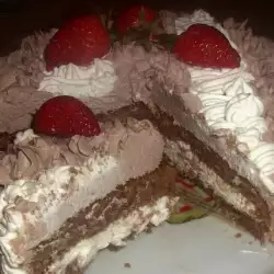 Торта с крем Шантили