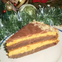 Шоколадова торта с крем от тиква
