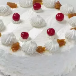 Бяла торта с крем маскарпоне