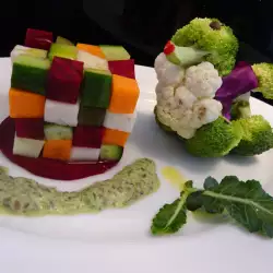 Забавна зеленчукова салата за децата