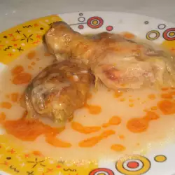 Завити пилешки бутчета с чуден сос