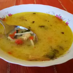 Зеленчукова пилешка супа