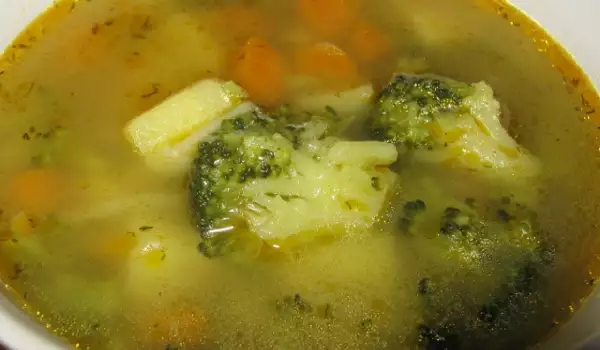 Вегетарианска супа с броколи