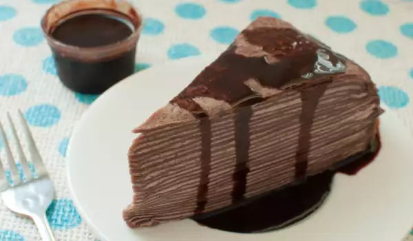 Палачинкова торта с шоколад