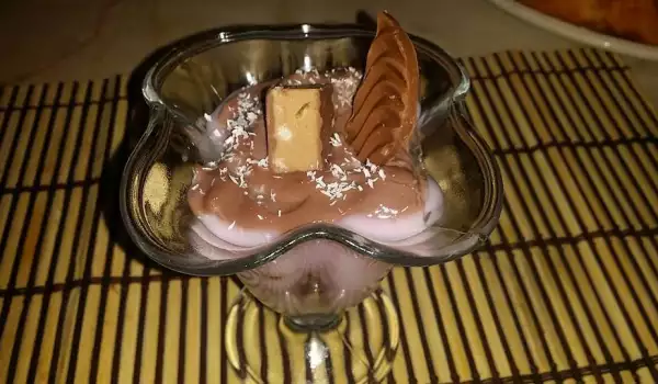 Десертен крем с боровинки и шоколад