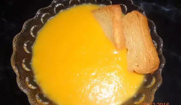 Детска млечна супа с тиква